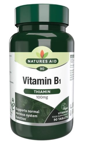 Natures Aid B1 100mg tabletta 90 db