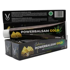   Powerbalsam Gold krém Kannabiszolajjal és L-Argininnel 200 ml