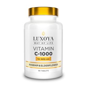 Luxoya C-1000 Vitamin Csipkebogyó és Bodzavirág 90db