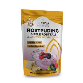   Luxoya Fiber Rostpuding - Fehér csokoládé-Erdei gyümölcs 300g
