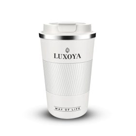 Luxoya rozsdamentes hőtartó pohár - fehér 400 ml