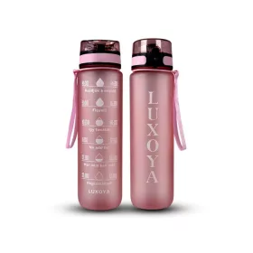 Luxoya Motivációs kulacs - rózsaszín 1l