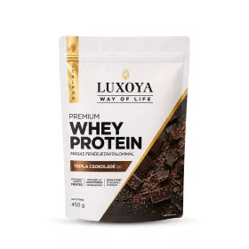   Luxoya Whey Protein - Tejsavó Premium italpor 450g DOY - Tripla csokoládé ízű