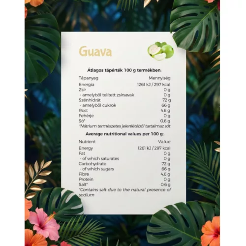 Tropi Royale puha húsú aszalt guava 150 g