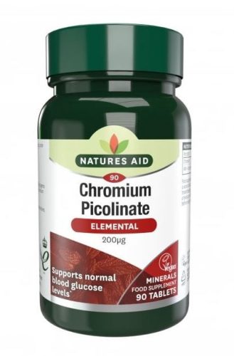 Natures Aid Króm Picolinate 200 mcg tabletta 90 db