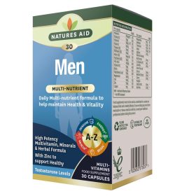   Natures Aid Multivitamin és Ásványi-anyag formula férfiaknak 30 db