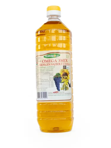 Terragold omega 3mix hidegen sajtolt étolaj 1000 ml