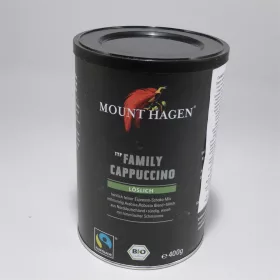 Mount Hagen bio cappucino családi kiszerelés 400 g