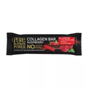   Pure Platinum Power belga étcsokoládéval mártott málnás-túrós kollagén szelet 30 g