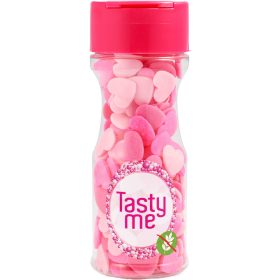   Tasty Me gluténmentes cukor tortadekor mix pink szívek 50 g