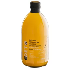   Deto bio szűretlen almaecet fúzió kurkumával és fahéjjal "anyaecettel" 500 ml