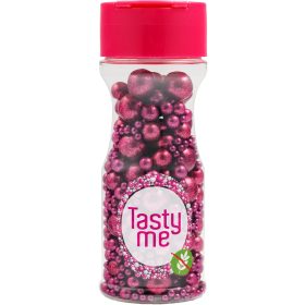   Tasty Me gluténmentes metallic pearls tortadekor mix fukszia 75 g