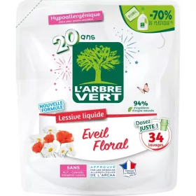   Larbre vert folyékony mosószer utántöltő virág illattal 34 mosás 1530 ml