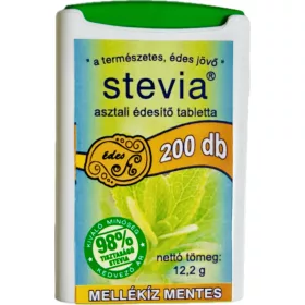 Stevia tabletta mellékíz mentes 200 db