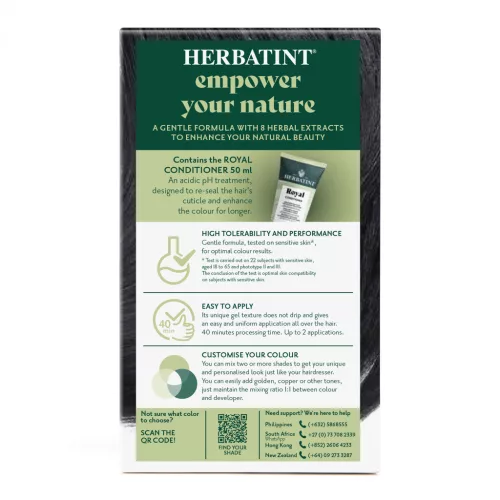Herbatint 1n fekete hajfesték 170 ml