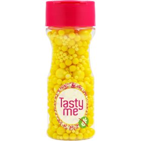   Tasty Me gluténmentes cukorgyöngy tortadekor mix sárga 70 g