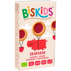 Biskids jamjam biokeksz epres töltelékkel 100 g