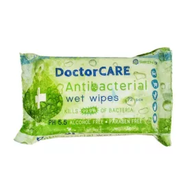   Doctor Care antibakteriális nedves törlőkendő plusz 72 db