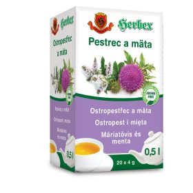 Herbex máriatövis és menta tea 20x4g 80 g