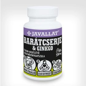 Javallat barátcserje és ginkgo kapszula 60 db