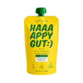  Nutrino Lab haaaappy gut - trópusi pre- és probiotikus gyümölcspüré 180 g