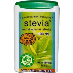 Stevia tabletta mellékíz mentes 100 db