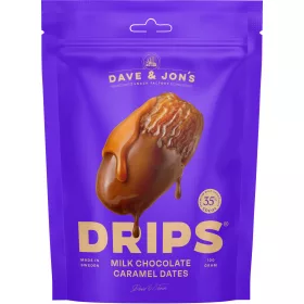 Dave & Jon's dates drips milk chocolate caramel 100 g