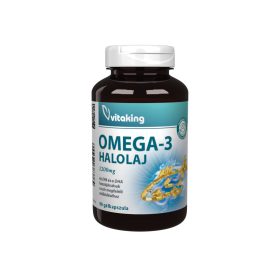 Vitaking omega-3 halolaj 1200mg gélkapszula 90 db