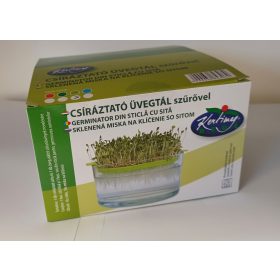 Réde csíráztató üvegtál szűrővel 1 db