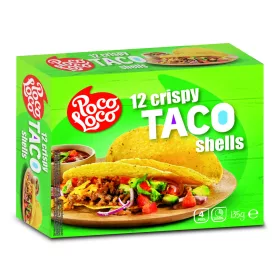 Poco Loco ropogós taco kagyló tortilla 12db-os 135 g