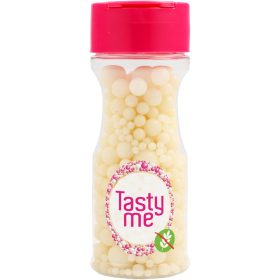   Tasty Me gluténmentes cukorgyöngy tortadekor mix fehér 70 g