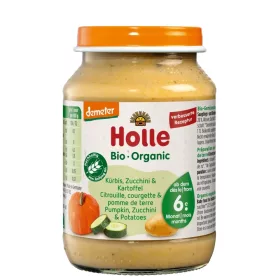 Holle bio bébiétel cukkini-sütőtök-burgonya 190 g