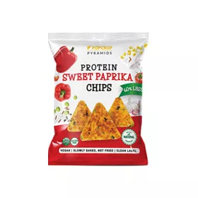   Popcrop pyramids gluténmentes sweet paprika ízű protein chips 60 g