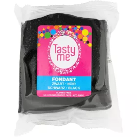 Tasty Me glutén- és laktózmentes fondant fekete 200 g