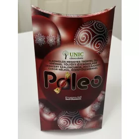   Paleo unic konyakmeggyes csokoládékrémmel töltött étcsokoládé desszert szaloncukor, édesítőszerekkel 220 g