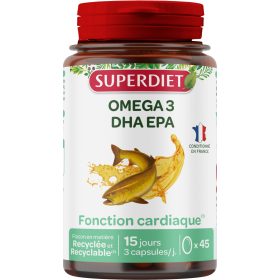   Superdiet omega 3 dha epa, a szív és érrendszer támogatására gélkapszula 45 db