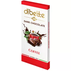   Dibette kávés krémmel töltött étcsokoládé fruktózzal 80 g