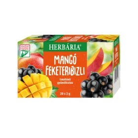   Herbária mangó feketeribizli ízesítésű gyümölcstea 20x2g 40 g