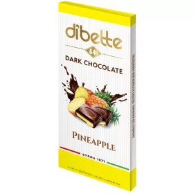   Dibette ananász ízű krémmel töltött étcsokoládé fruktózzal 80 g