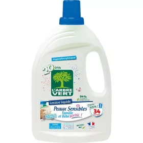   Larbre vert folyékony mosószer érzékeny bőrre a családnak és a babának 1530 ml