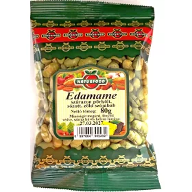   Naturfood edamame szárazon pörkölt, sózott zöld szójabab 80 g