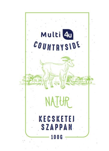 Multi 4u countryside kecsketej szappan natúr 100 g