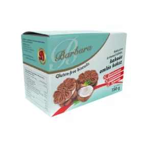   Barbara gluténmentes kókuszkrémmel töltött omlós keksz 150 g