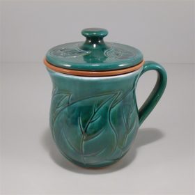   Gyógyteás bögre szűrővel mázas többféle színű p-2 1 db