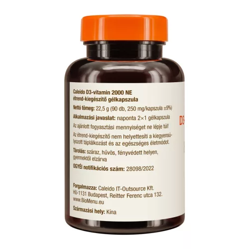 Caleido D3-VITAMIN 2000 NE gélkapszula 90 db