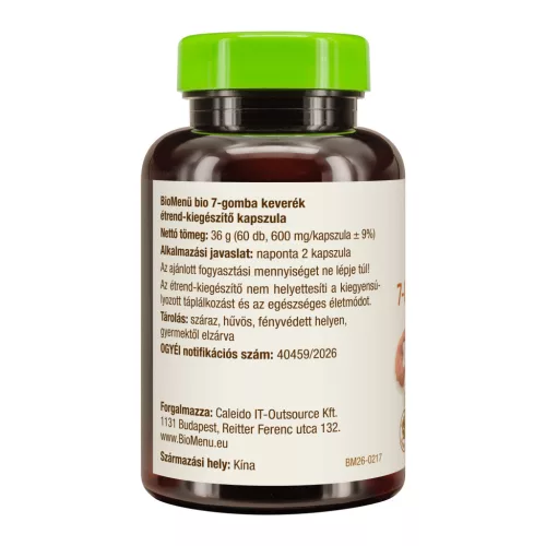 BioMenü BIO 7-GOMBA keverék kapszula 60 db