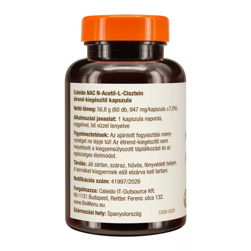 Caleido NAC N-acetil-L-cisztein kapszula 60 db