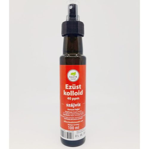 HEALTH MARKET EZÜSTKOLLOID 40PPM SZÓRÓFEJES 100 ML