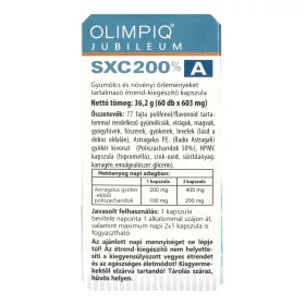   Olimpiq SXC Jubileum 200% DR kapszula 60+60 db – NADH, Astragalus és antioxidáns komplex