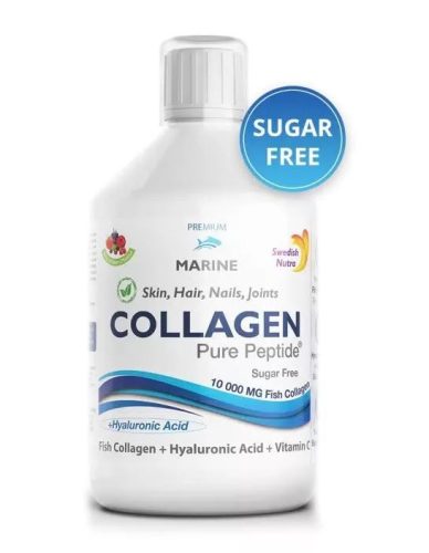 Swedish Nutra Cukormentes Halkollagén - Hyaluronsavval, C-vitaminnal 500ml